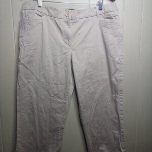 Tribal Studio Capri Pants 14 Straight Khaki Tan